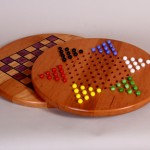 Double-Sided Game Board: Cherry About 16″ Diameter Marbles included. $75.00