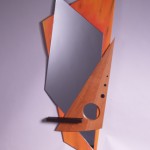 DayDreaming in Math Class: 2009 Cherry, Wenge, MDF, Acrylic Paint, Glass about 44” tall, 20” wide, 3” deep $650