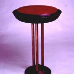 Round Table: 1989 Cherry, Bubinga About 20” dia, 24” tall $450