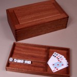 Game Box: 2006 Mahogany 13” long, 8” wide, 4” tall includes 4 games $400
